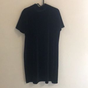 Madewell Black Velvet Dress